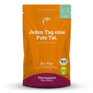 Herrmann's | Bio Pute mit Zucchini & Apfel | Selection Light | 14 x 150 g