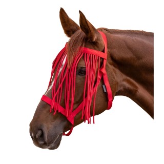 Weidemaulkorb mit Fliegenfransen für Pferde Waldhausen