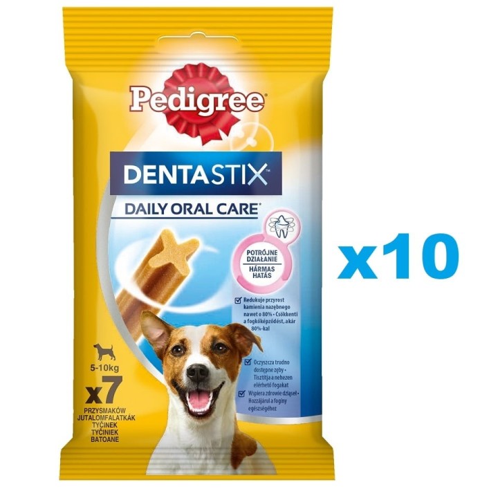 PEDIGREE DentaStix (kleine Rassen) Zahnsnack für Hunde 70 szt. - 10x110g
