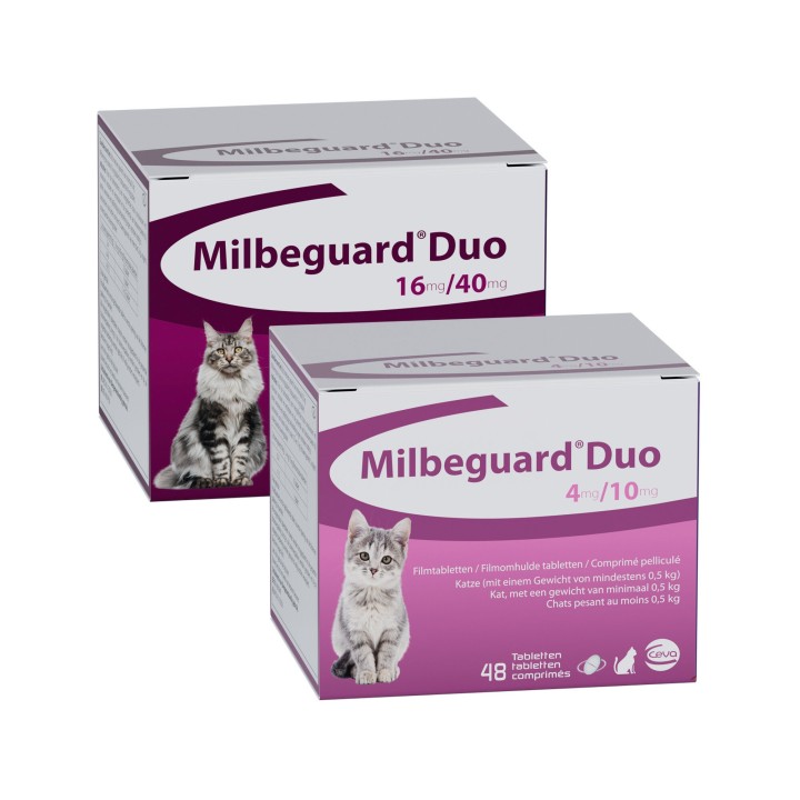 Milbeguard für große Katzen - 4 Tabletten
