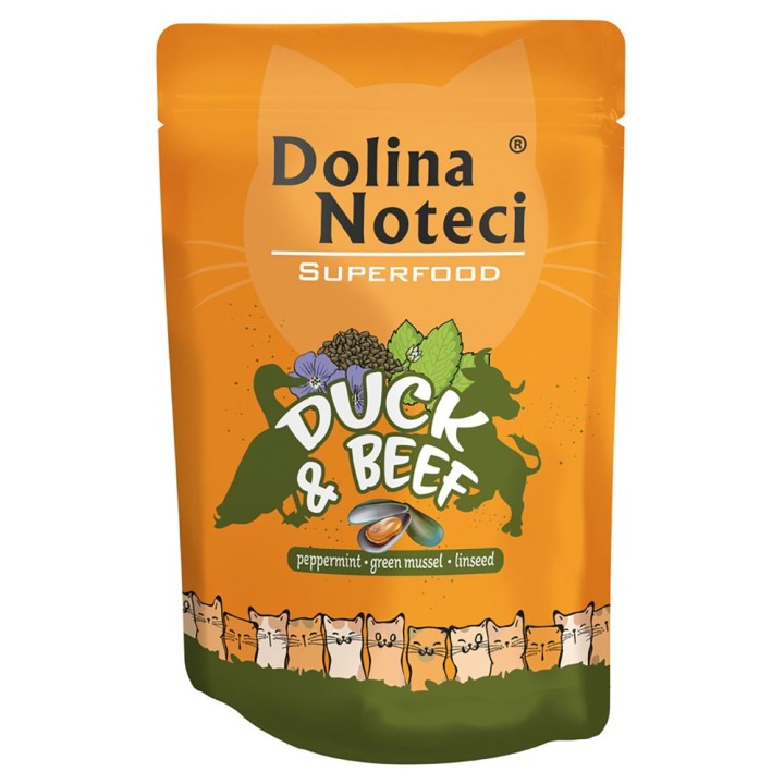 Dolina Noteci Superfood 10 x 85 g - Ente und Rind