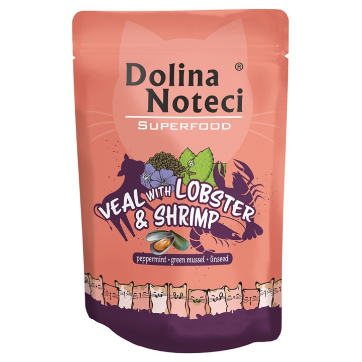 Dolina Noteci Superfood 10 x 85 g - Kalb, Hummer und Garnelen