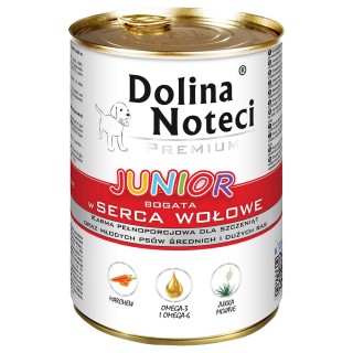 Sparpaket Dolina Noteci Premium Junior 48 x 400 g - Rinderherzen