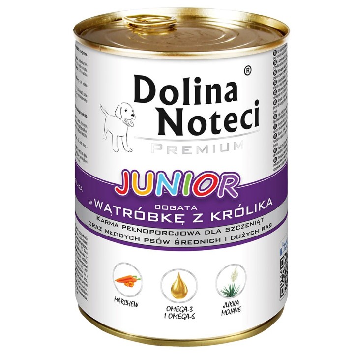 Sparpaket Dolina Noteci Premium Junior 48 x 400 g - Kaninchenleber