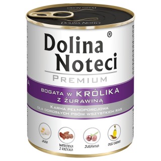 Sparpaket Dolina Noteci Premium 24 x 800 g - Kaninchen mit Cranberry