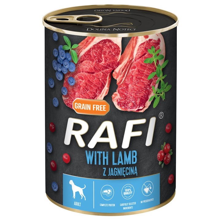 Rafi Adult 24 x 400 g - mit Lamm, Blaubeere und Cranberry