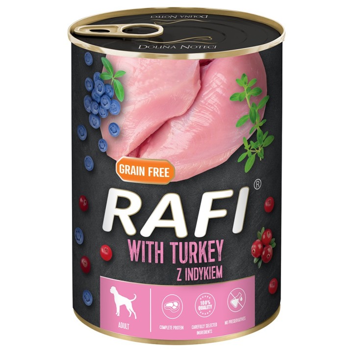 Rafi Adult 24 x 400 g - mit Truthahn, Blaubeere und Cranberry
