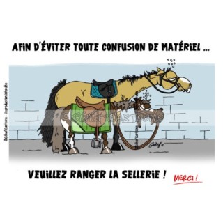 Humoristische Plakette Sattlerei Fr8Man