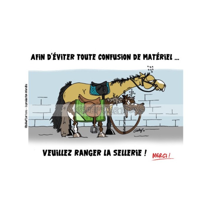 Humoristische Plakette Sattlerei Fr8Man