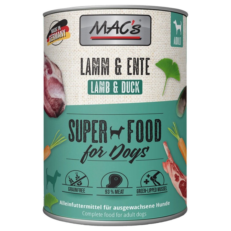 MAC's Adult 6 x 800 g - Lamm & Ente