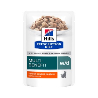Hill's w/d Multi Benefit – Prescription Diet – Feline – Huhn - 12 x 85