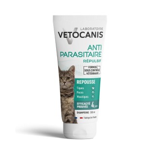 Vetocanis Repellierendes Floh- und Zecken-Shampoo für Katzen - 300 ml