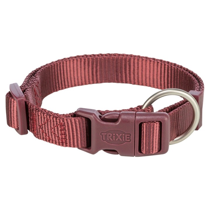 Trixie Premium Halsband, sangria - Größe XS - S: 22 - 35 cm Halsumfang, 10 mm breit