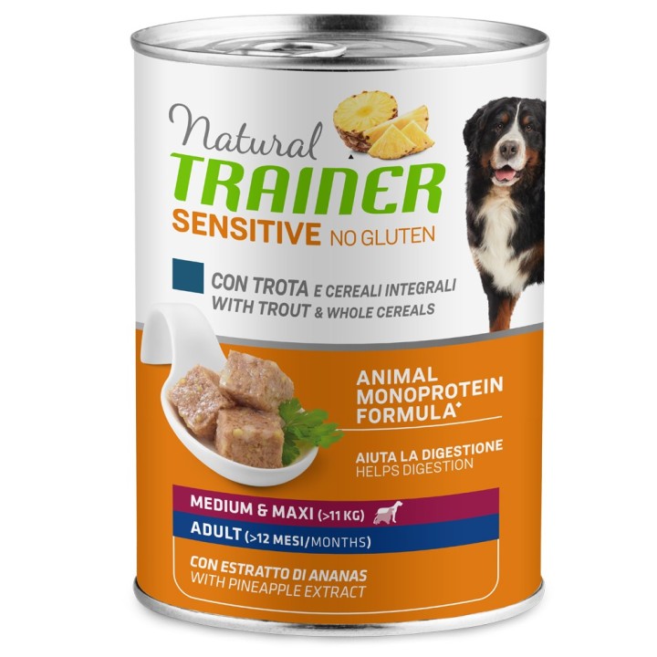 Natural Trainer Sensitive No Gluten Adult  - 400 g Forelle & Vollkorngetreide