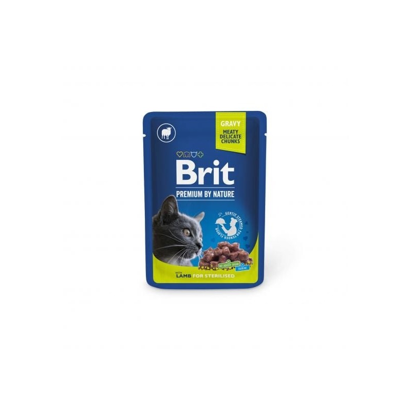 BRIT PREMIUM Pouch Lamb Sterilized 24x100g mit Lammfleisch für sterilisierte Katzen