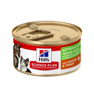 Hill's Science Plan Kätzchen und Mutter Zartes Mousse - Huhn & Pute - 24 x
