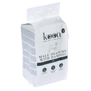kooa Rüdenwindeln mit Bambus - Größe XS: 20 - 26 cm, 12 Stück