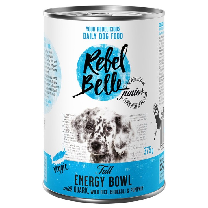 15 + 9 gratis! 24 x 375 g /24 x 750 g Rebel Belle  - Junior Full Energy Bowl - veggie (24 x 375 g)