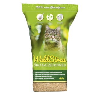 WaldStreu Öko-Katzenstreu - 40 l (10 kg)