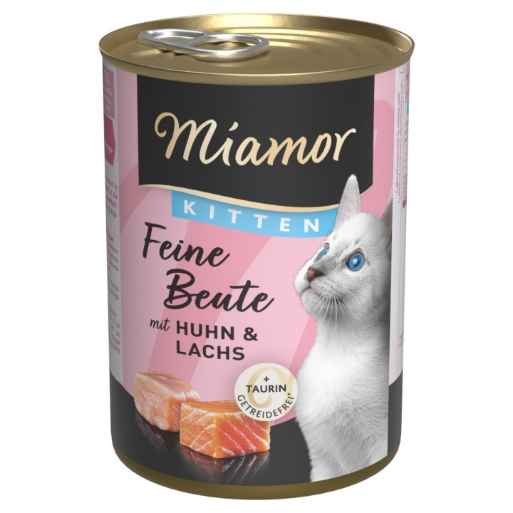 Sparpaket Miamor Feine Beute Kitten 12 x 400 g - Huhn & Lachs