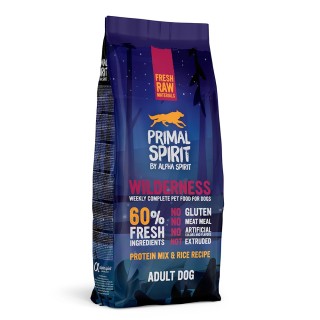 Primal Spirit 60% Wilderness Hundefutter - 12 kg