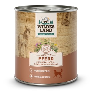 Wildes Land | Pferd mit Süßkartoffel | Classic Adult | 30 x 800 g