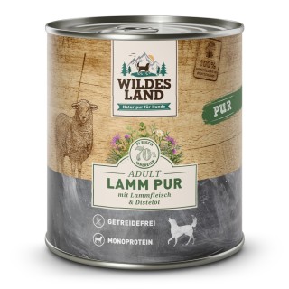 Wildes Land | Lamm mit Distelöl | PUR Adult | 30 x 800 g