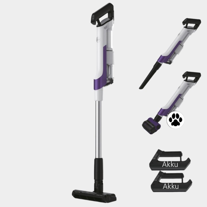 Hoover HF2 Akkustaubsauger mit Tierdüse & 2 Akkus