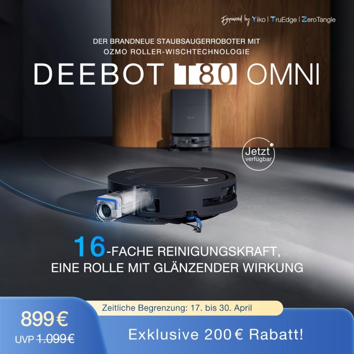 DEEBOT T80 OMNI Schwarz