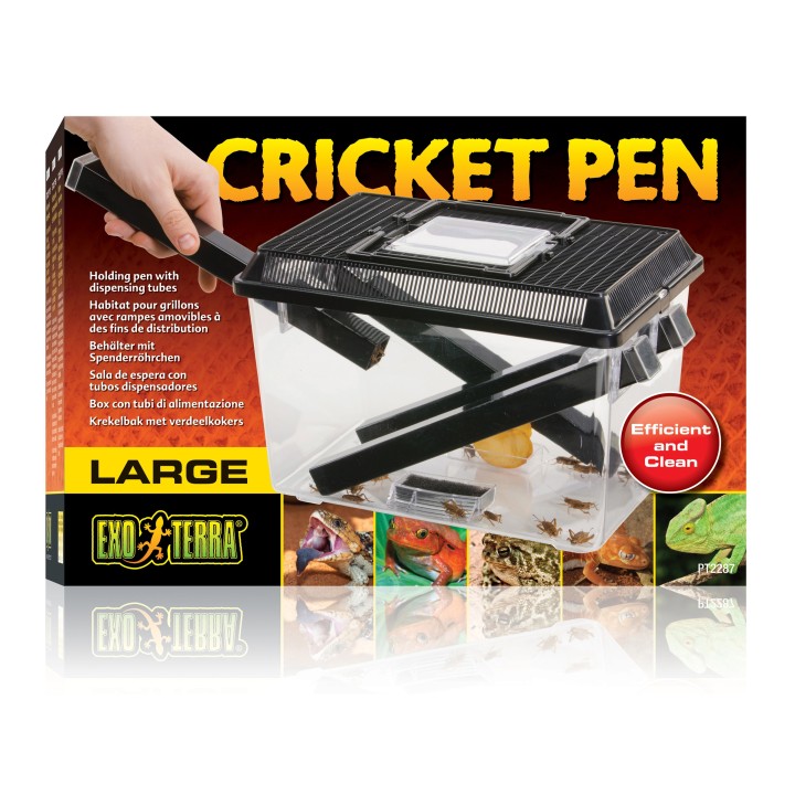 Heuschreckenbox mit 3 Röhren + 2 Schaumstoff Exo Terra