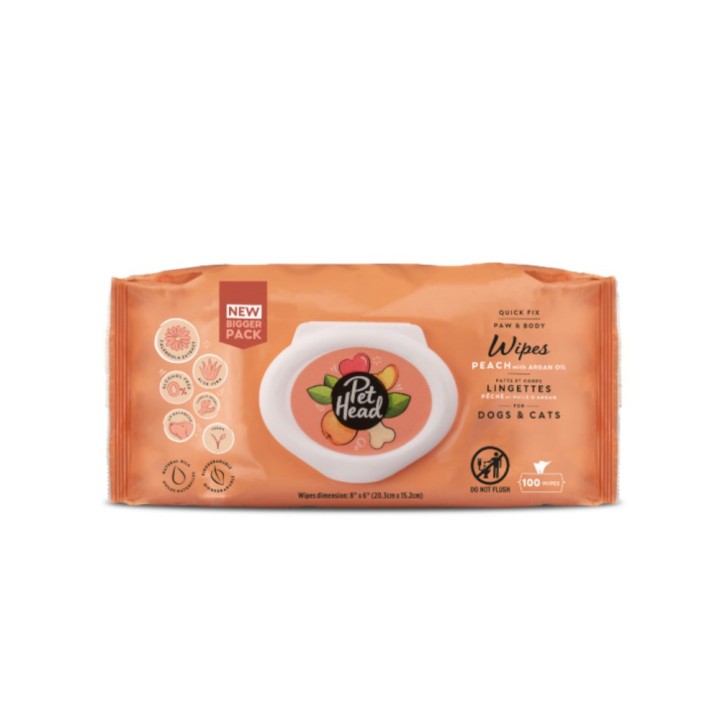 Pet Head Quick Fix Pflegetücher - 100 Stück