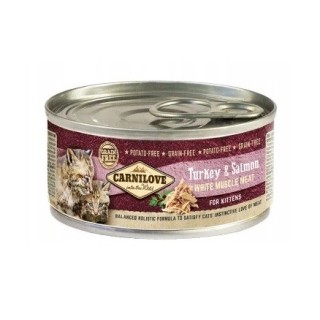 CARNILOVE Kittens turkey &amp, salmon 12x100 g Kätzchenfutter aus Pute und Lachs