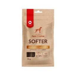 MACED Super Premium Softer Hundeleckerli Rindfleisch mit Karotten 90g