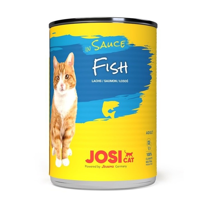 JOSERA JosiCat mit Huhn und Fisch in Soße für adulte Katzen 6x415g