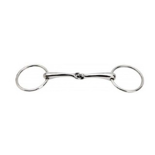 2-Ring-Gebiss für einfach gebrochenes Pferd Feeling