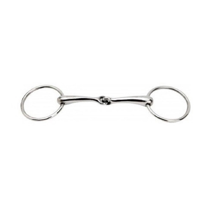 2-Ring-Gebiss für einfach gebrochenes Pferd Feeling