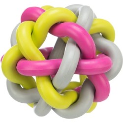 Hundespielzeug geknoteter Ball aus Naturgummi Trixie