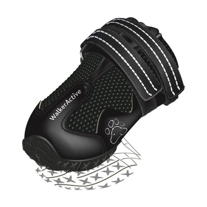 Paar Pfotenschützer für Hunde Trixie Walker Active