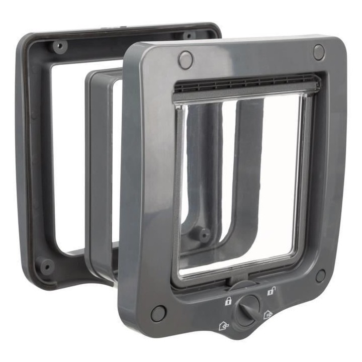 4-Wege-Katzenklappe mit Tunnel Trixie