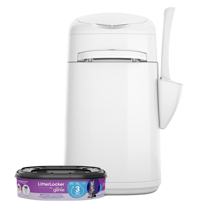 LitterLocker® Genie Katzenstreu-Entsorgungseimer, weiß - LitterLocker®, weiß (inkl. einer Kassette)