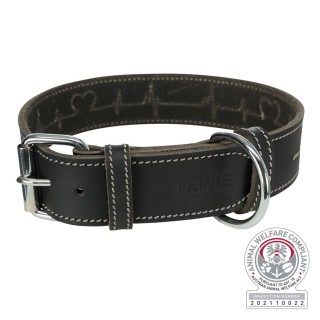 Hundehalsband aus gewachstem und gealtertem Leder heartbeat Trixie