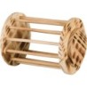 Heuraufe mit Holzdeckel und geflammt für Nagetiere Trixie