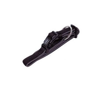 Nobby Halsband Classic Preno [schwarz/grau - L: 25-35 cm, B: 15/20 mm]