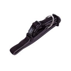 Nobby Halsband Classic Preno [schwarz/grau - L: 40-55 cm, B: 25/35 mm]