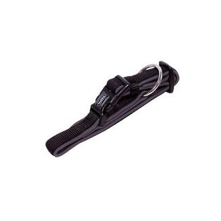 Nobby Halsband Classic Preno [schwarz/grau - L: 50-65 cm, B: 25/35 mm]