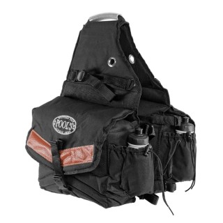 Hintere Satteltasche für Pferde mit 2 Fächern Pool's