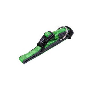 Nobby Halsband Classic Preno [neon grün/grau - L: 25-35 cm, B: 15/20 mm]