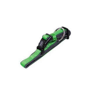 Nobby Halsband Classic Preno [neon grün/grau - L: 40-55 cm, B: 25/35 mm]
