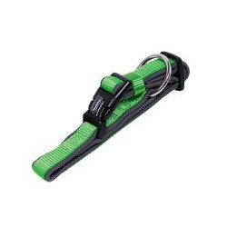 Nobby Halsband Classic Preno [neon grün/grau - L: 40-55 cm, B: 25/35 mm]