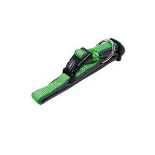 Nobby Halsband Classic Preno [neon grün/grau - L: 50-65 cm, B: 25/35 mm]